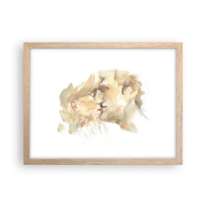 Póster en marco roble claro - ¿La media naranja encontrada? - 40x30 cm