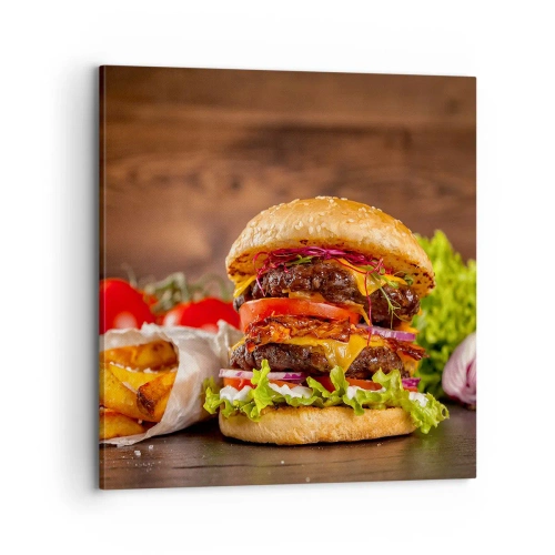 Cuadro sobre lienzo - Impresión de Imagen - Fruta prohibida - 70x70 cm