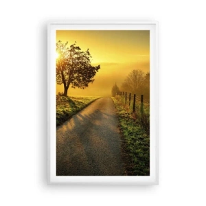 Póster en marco blanco - Tarde melosa - 61x91 cm