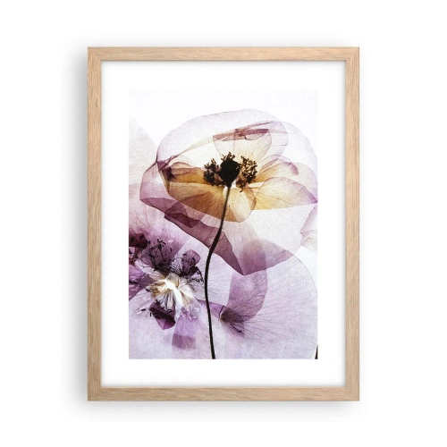 Póster en marco roble claro - Cuerpo de flor - 30x40 cm