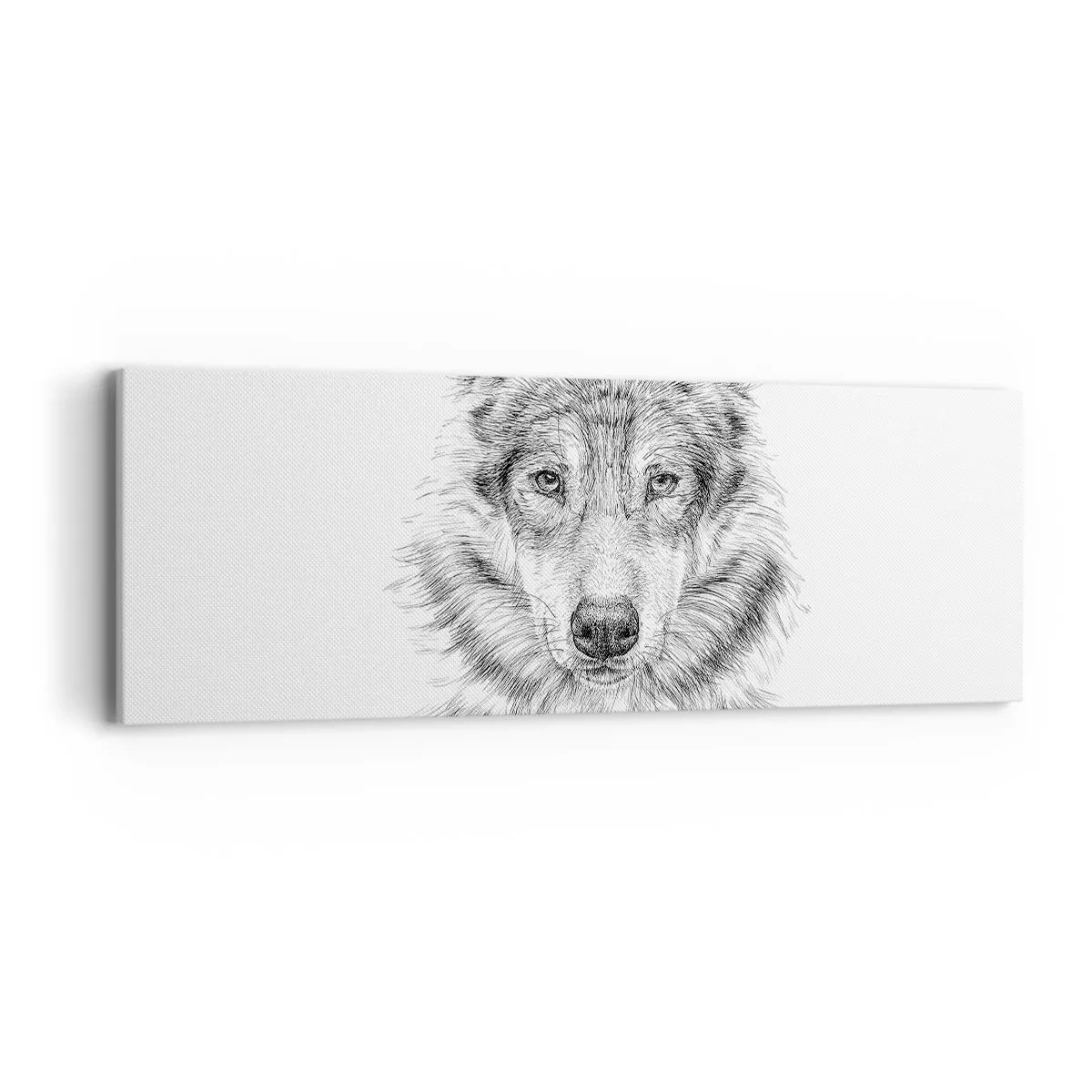 Cuadro sobre lienzo - Impresión de Imagen - Un líder nato - 90x30 cm