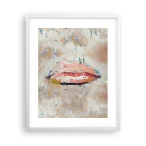 Póster en marco blanco - Despierta los sentidos - 40x50 cm