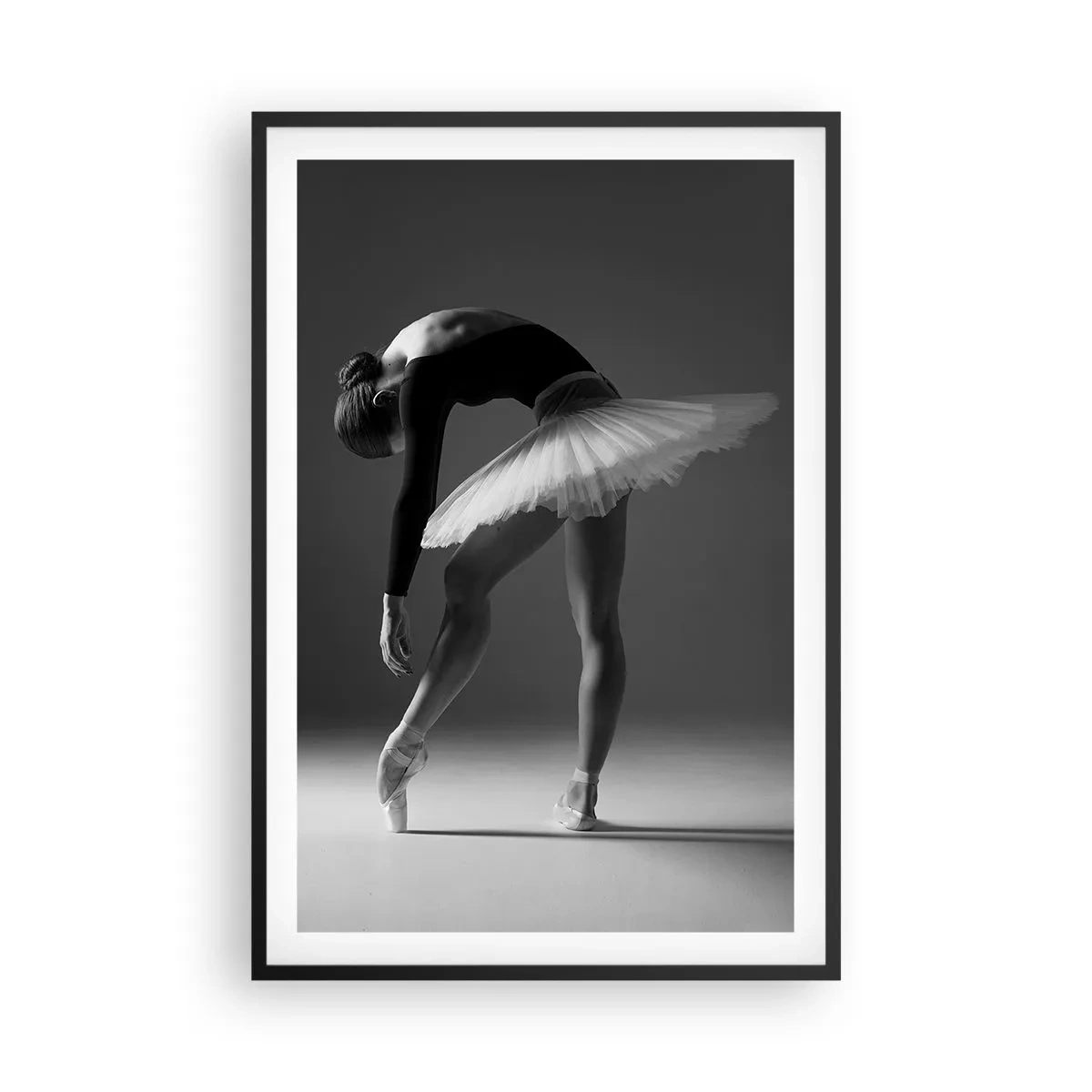 Póster en marco negro - Bella bailarina - 61x91 cm