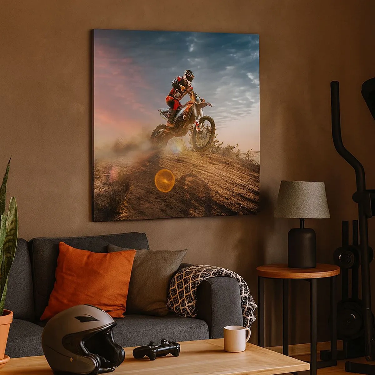 Cuadro sobre lienzo - Impresión de Imagen - A por la victoria - 30x30 cm