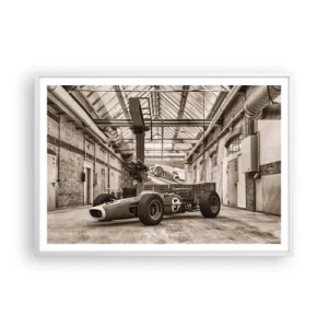 Póster en marco blanco - El descanso del vencedor - 100x70 cm