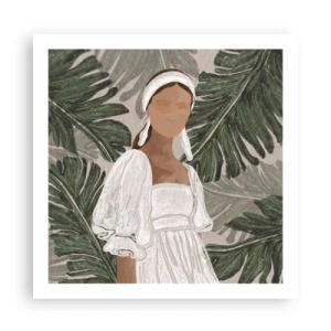 Póster - Retrato exótico - 60x60 cm