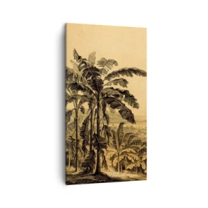 Cuadro sobre lienzo - Impresión de Imagen - En un ambiente colonial - 45x80 cm