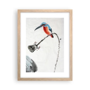 Póster en marco roble claro - La vida de la pradera - 30x40 cm