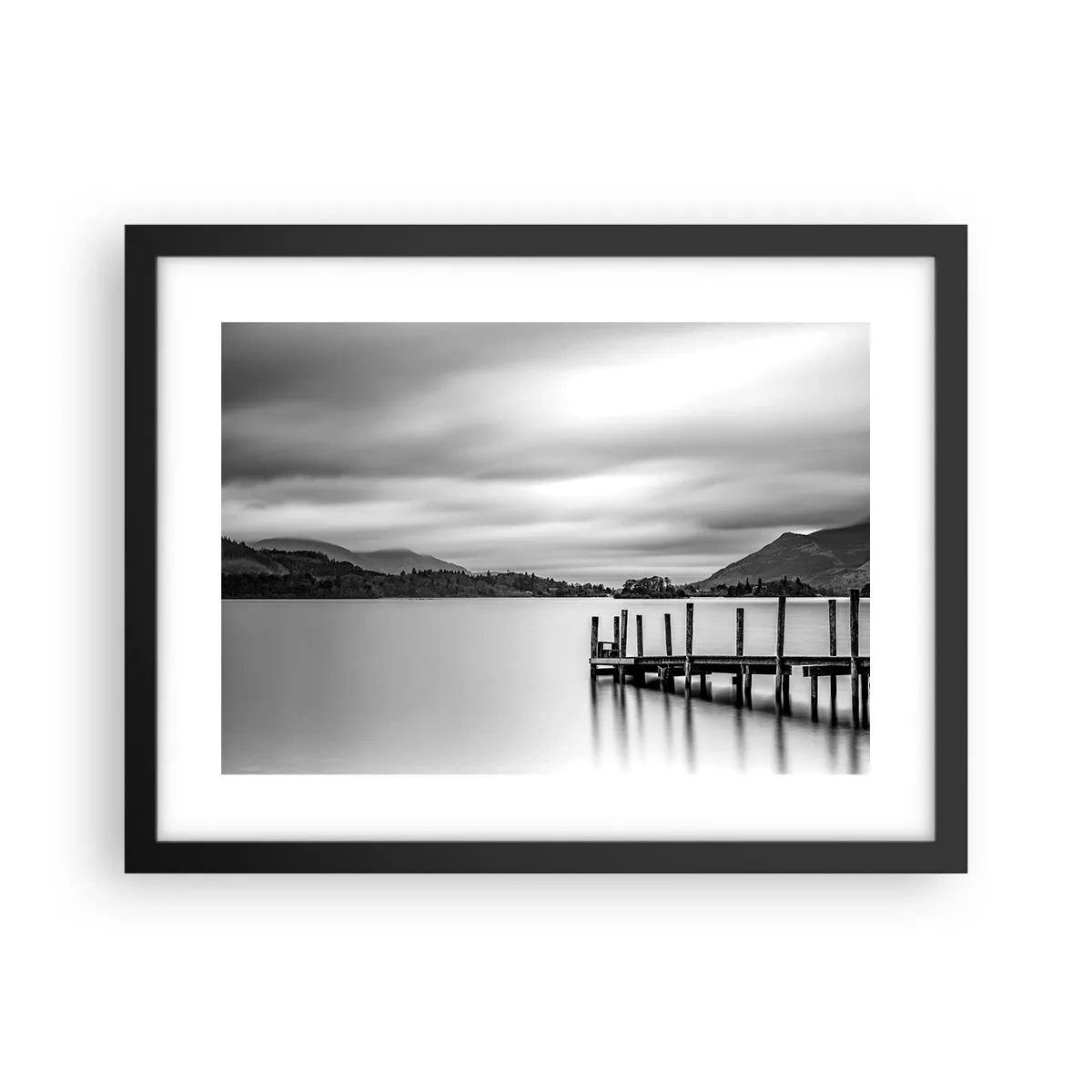 Póster en marco negro - Dulzura y la fuerza - 40x30 cm