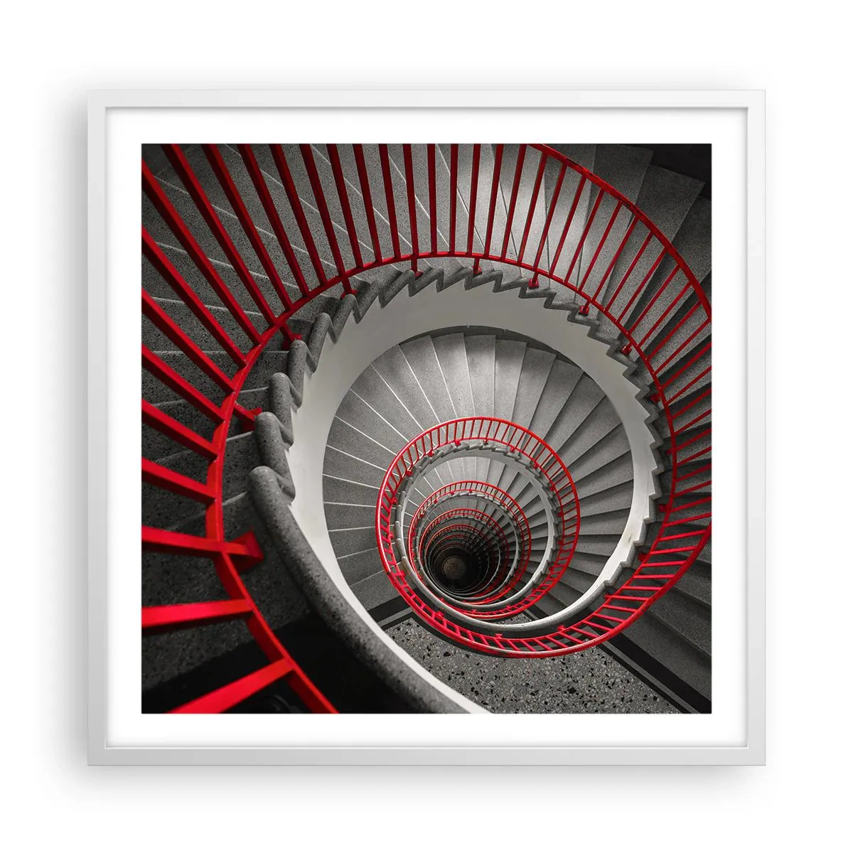 Póster en marco blanco - Juegos arquitectónicos - 60x60 cm