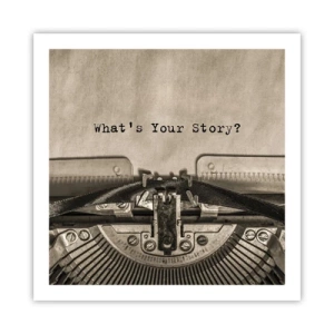 Póster - Solo espero una respuesta - 60x60 cm