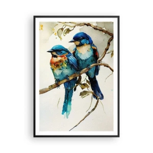 Póster en marco negro - ¿Ofendido? - 70x100 cm