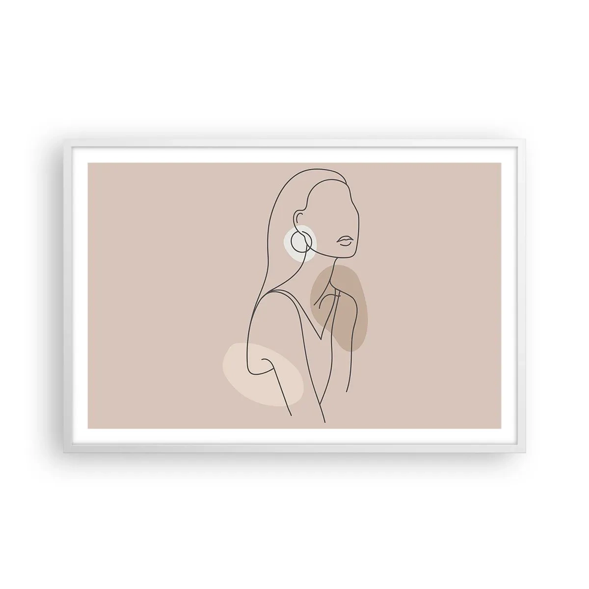 Póster en marco blanco - Un icono de la inocencia - 91x61 cm