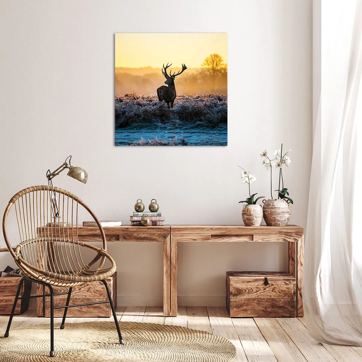 Cuadro sobre lienzo - Impresión de Imagen - Coronado en sus propios dominios - 60x60 cm