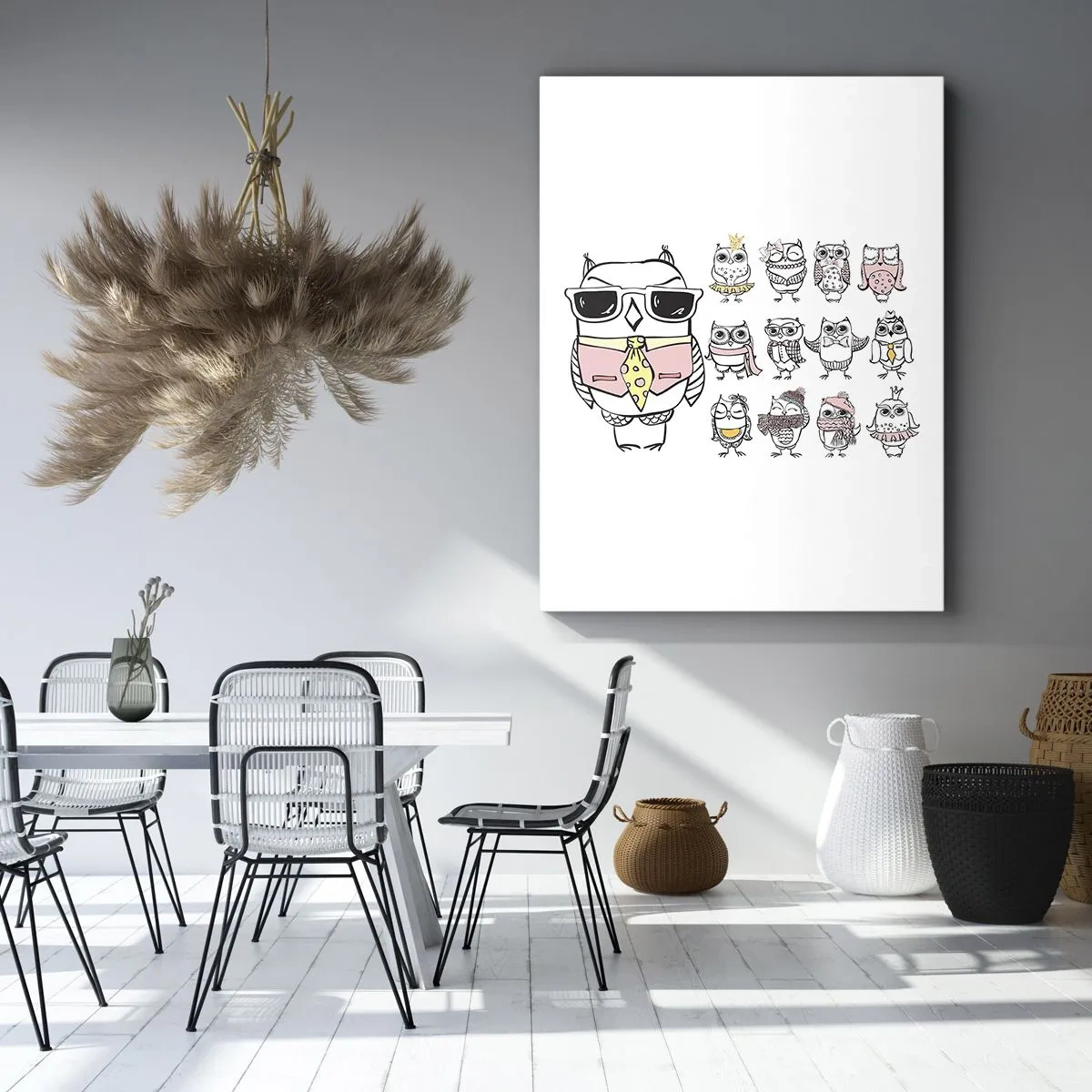 Cuadro sobre lienzo - Impresión de Imagen - Tantos papeles que desempeñar - 45x80 cm