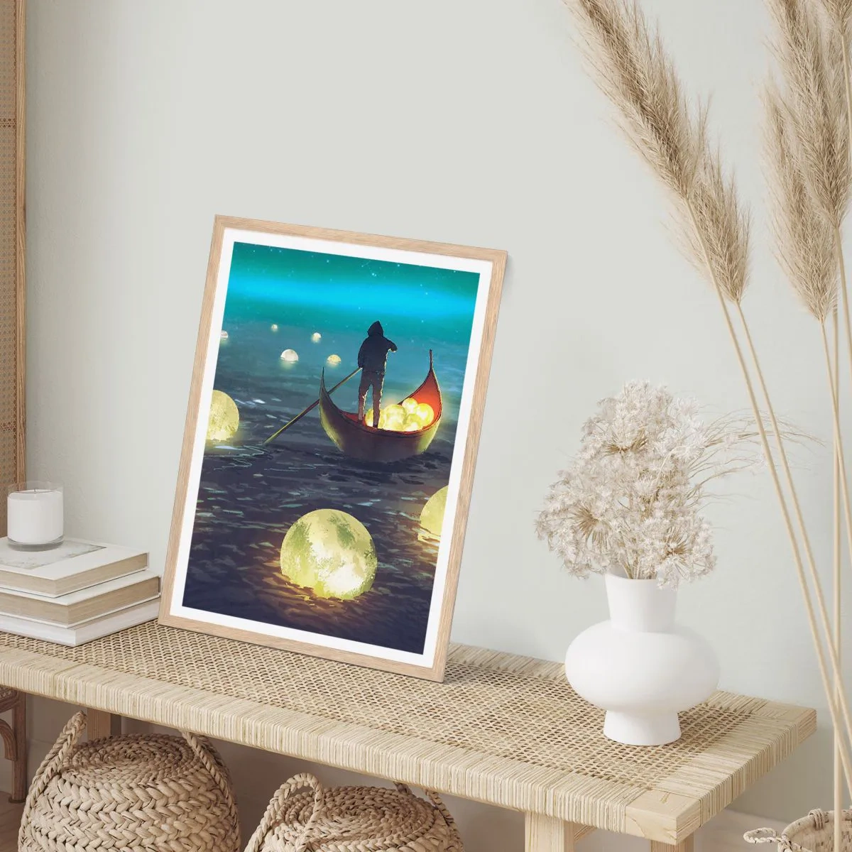 Póster en marco roble claro - Cosas que los filósofos nunca soñaron - 40x50 cm