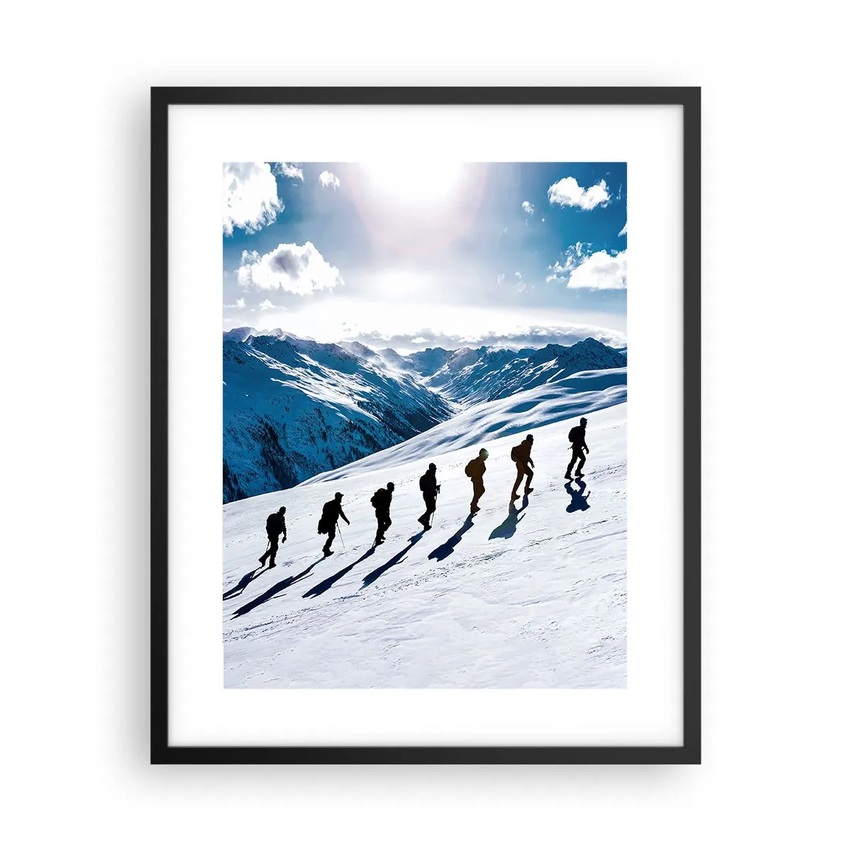 Póster en marco negro - Equipo de conquistadores - 40x50 cm