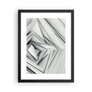 Póster en marco negro - Ángulos afilados - 30x40 cm