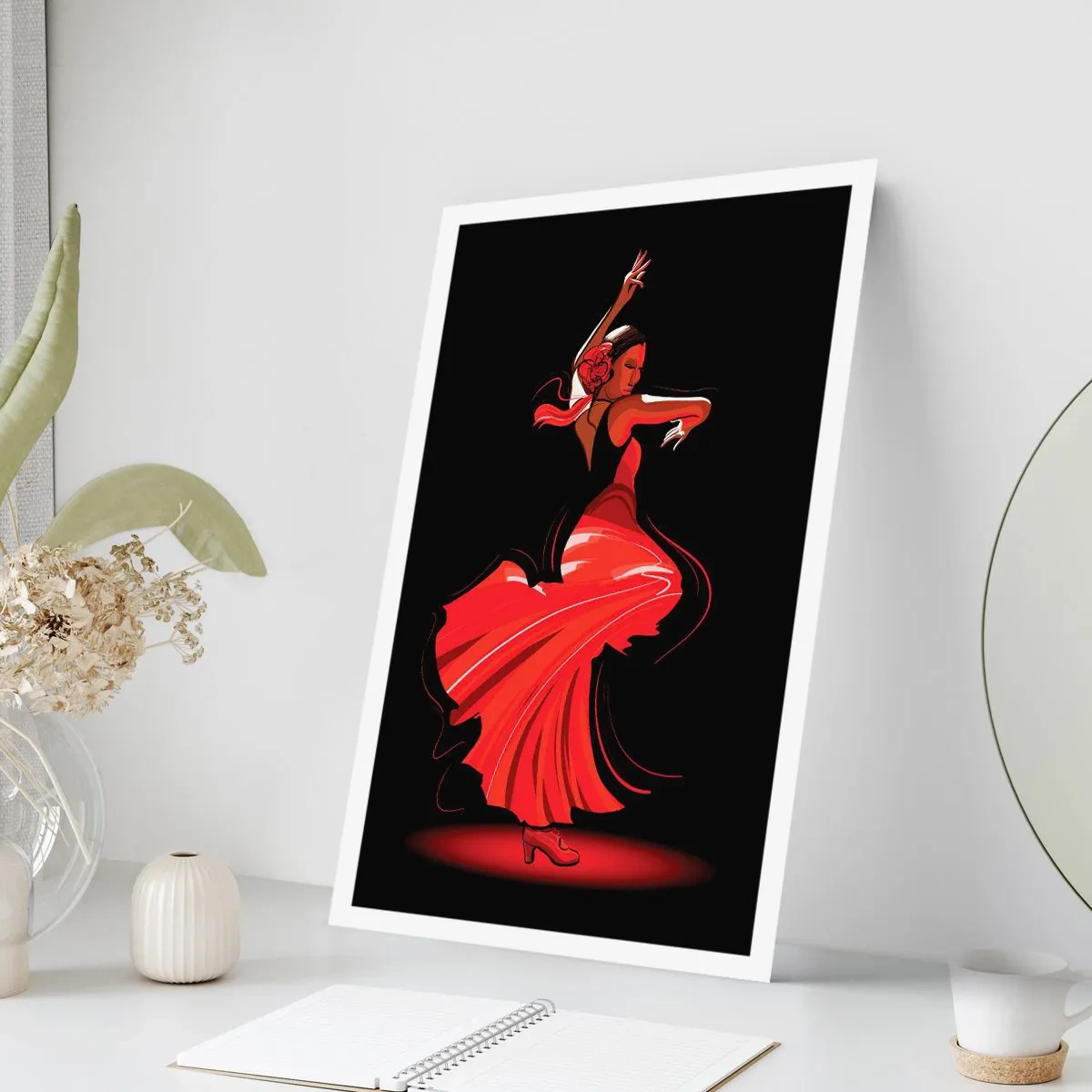 Póster - El espíritu ardiente del flamenco - 40x50 cm