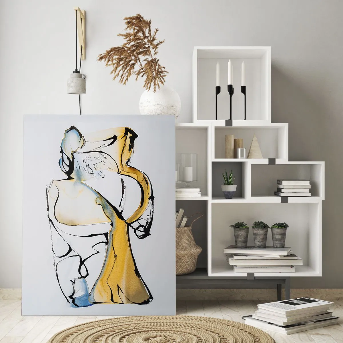 Cuadro sobre vidrio - Impresiones sobre Vidrio - Abstracción de cristal - 80x120 cm