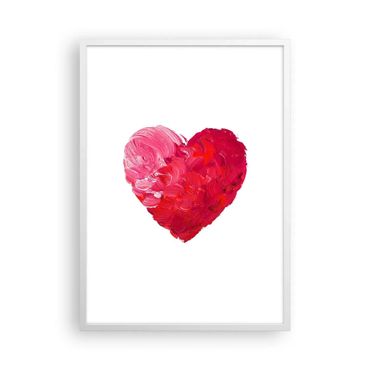 Póster en marco blanco - All you need is love - 50x70 cm