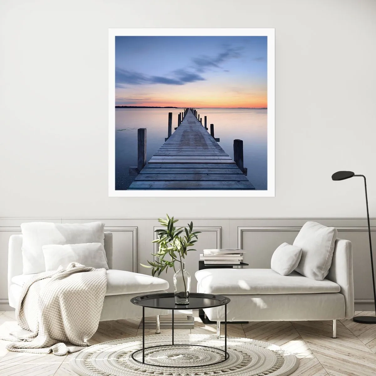 Póster - La calma de un crepúsculo sereno - 30x30 cm