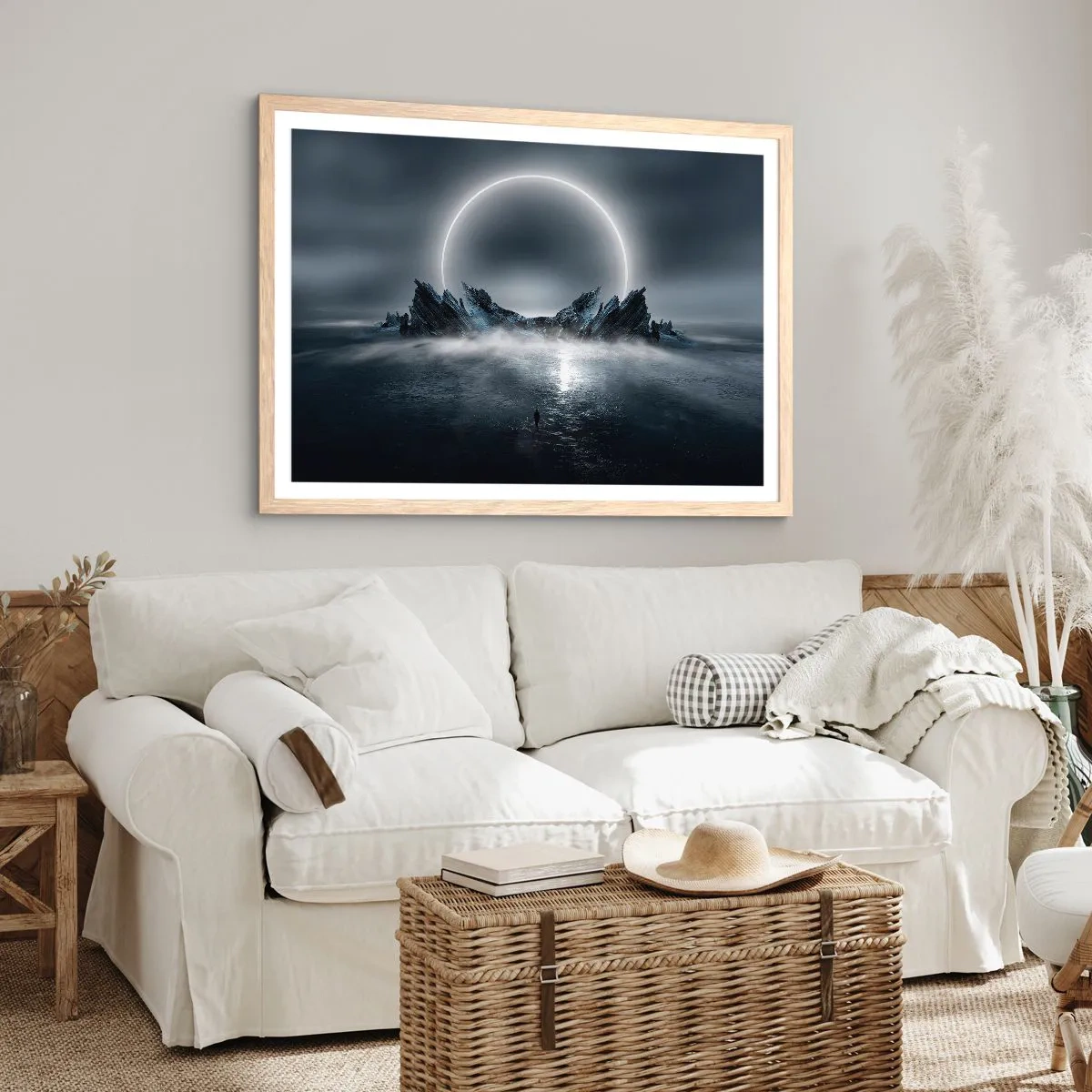 Póster en marco roble claro - El final del cuento - 91x61 cm