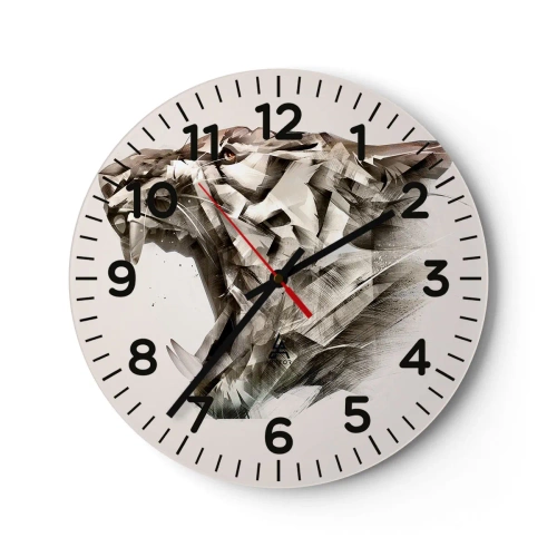 Reloj de pared - Reloj de vidrio - Ya sabes quién manda - 30x30 cm