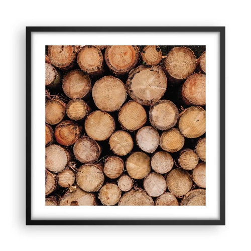 Póster en marco negro - Un nuevo comienzo - 50x50 cm