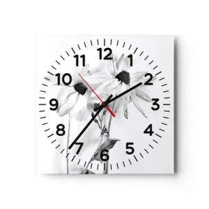 Reloj de pared - Reloj de vidrio - Nadie quiere estar solo - 40x40 cm