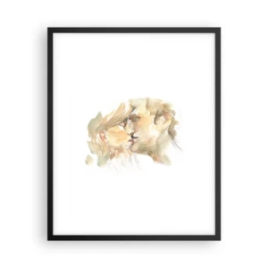 Póster en marco negro - ¿La media naranja encontrada? - 40x50 cm