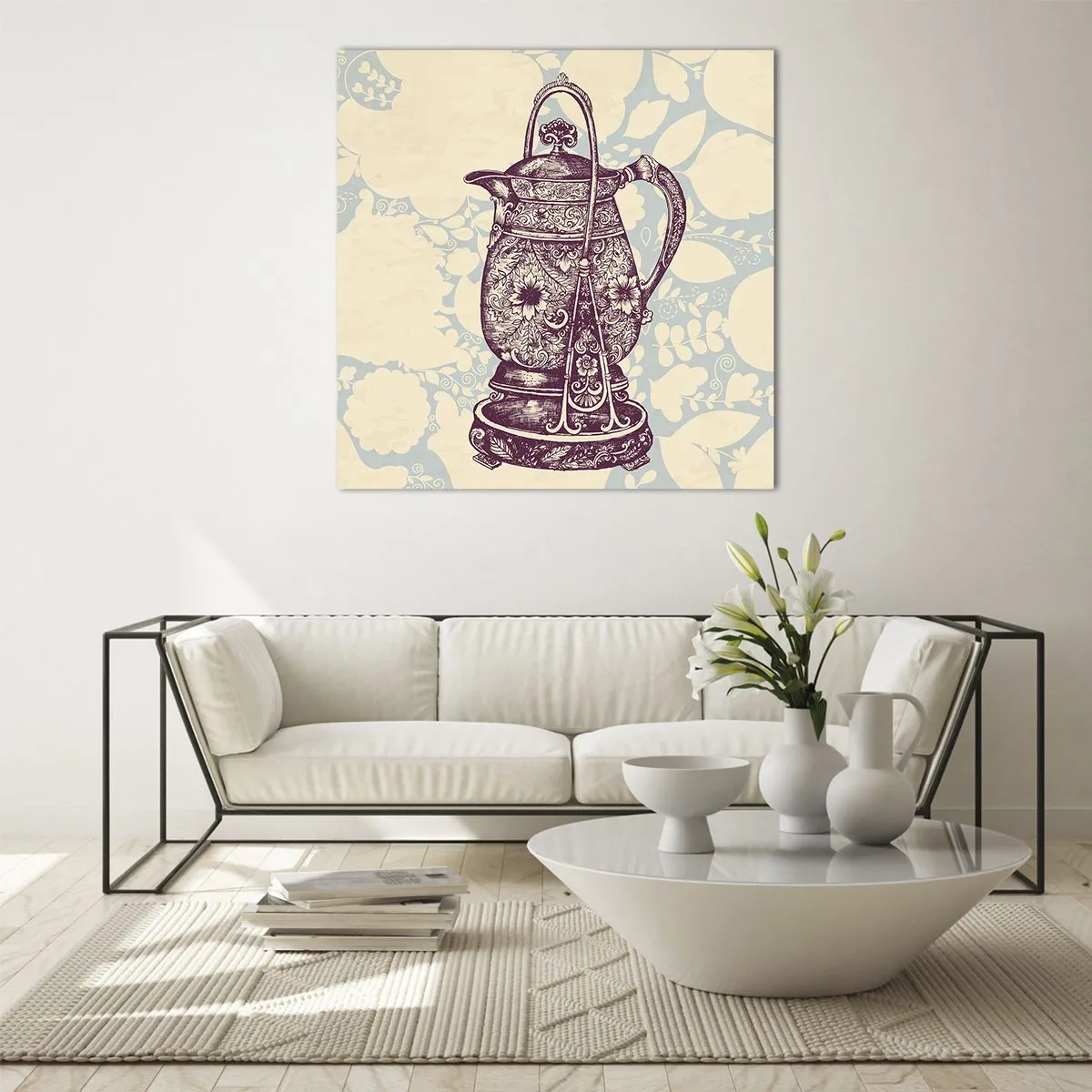 Cuadro sobre vidrio - Impresiones sobre Vidrio - La belleza de lo cotidiano - 60x60 cm