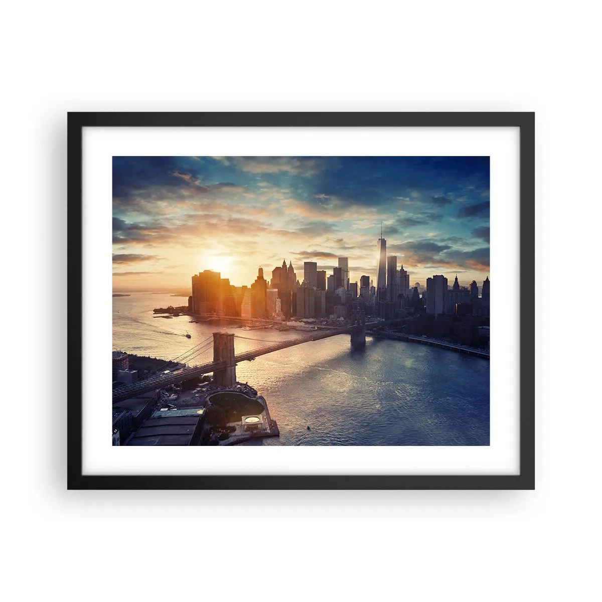 Póster en marco negro - Un monumento a la cultura occidental - 50x40 cm