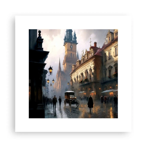 Póster - La magia de una noche de Praga - 30x30 cm