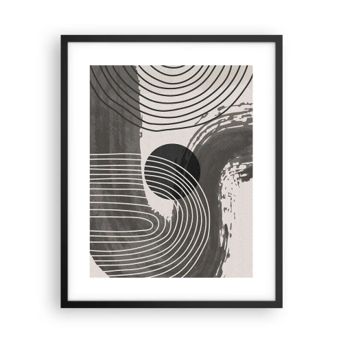 Póster en marco negro - La victoria del óvalo - 40x50 cm