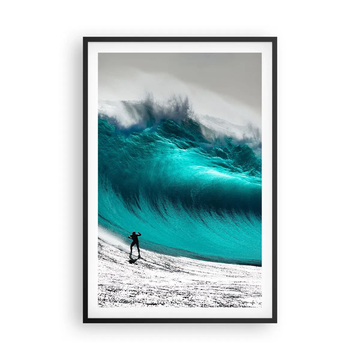 Póster en marco negro - Reto aceptado - 61x91 cm