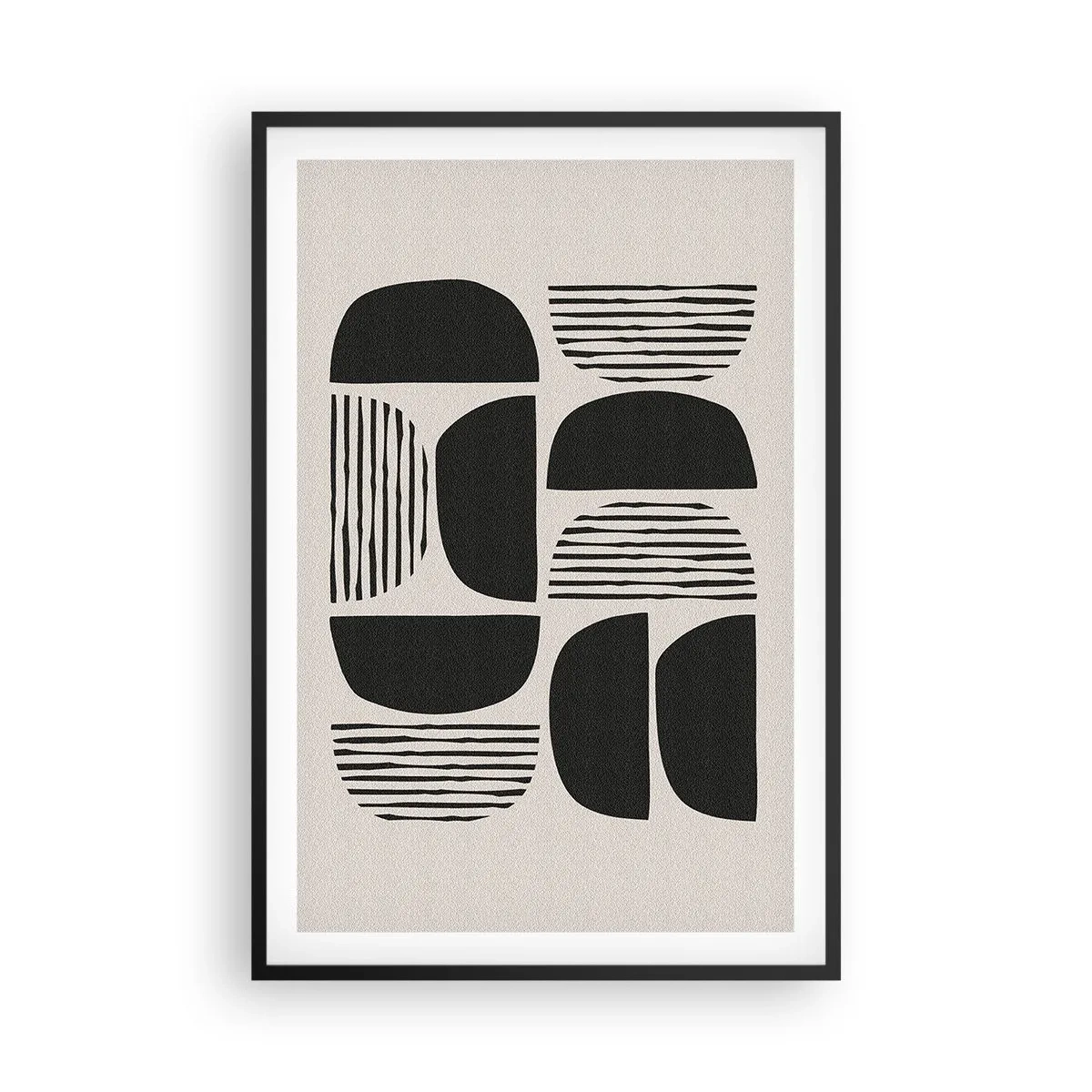 Póster en marco negro - Arreglos a medias - 61x91 cm