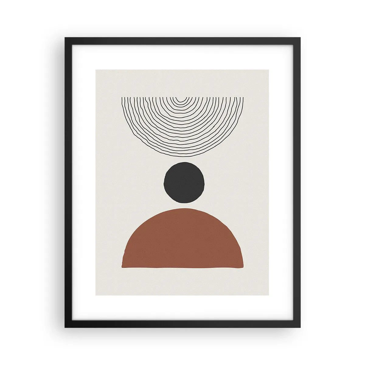Póster en marco negro - En el centro de la atención - 40x50 cm