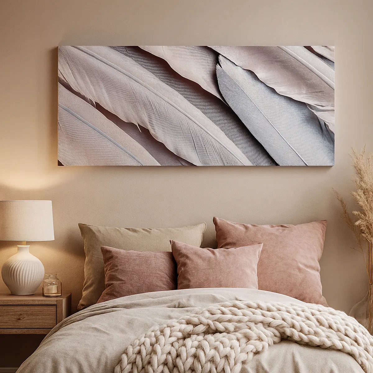 Cuadro sobre lienzo - Impresión de Imagen - En rosa plateado - 30x30 cm