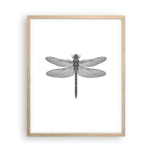 Póster en marco roble claro - Precisión de la naturaleza - 40x50 cm