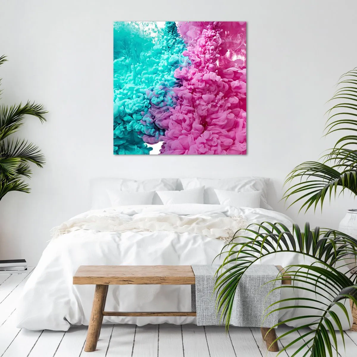 Cuadro sobre lienzo - Impresión de Imagen - Un choque decisivo - 40x40 cm