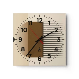 Reloj de pared - Reloj de vidrio - Varios estados - 40x40 cm