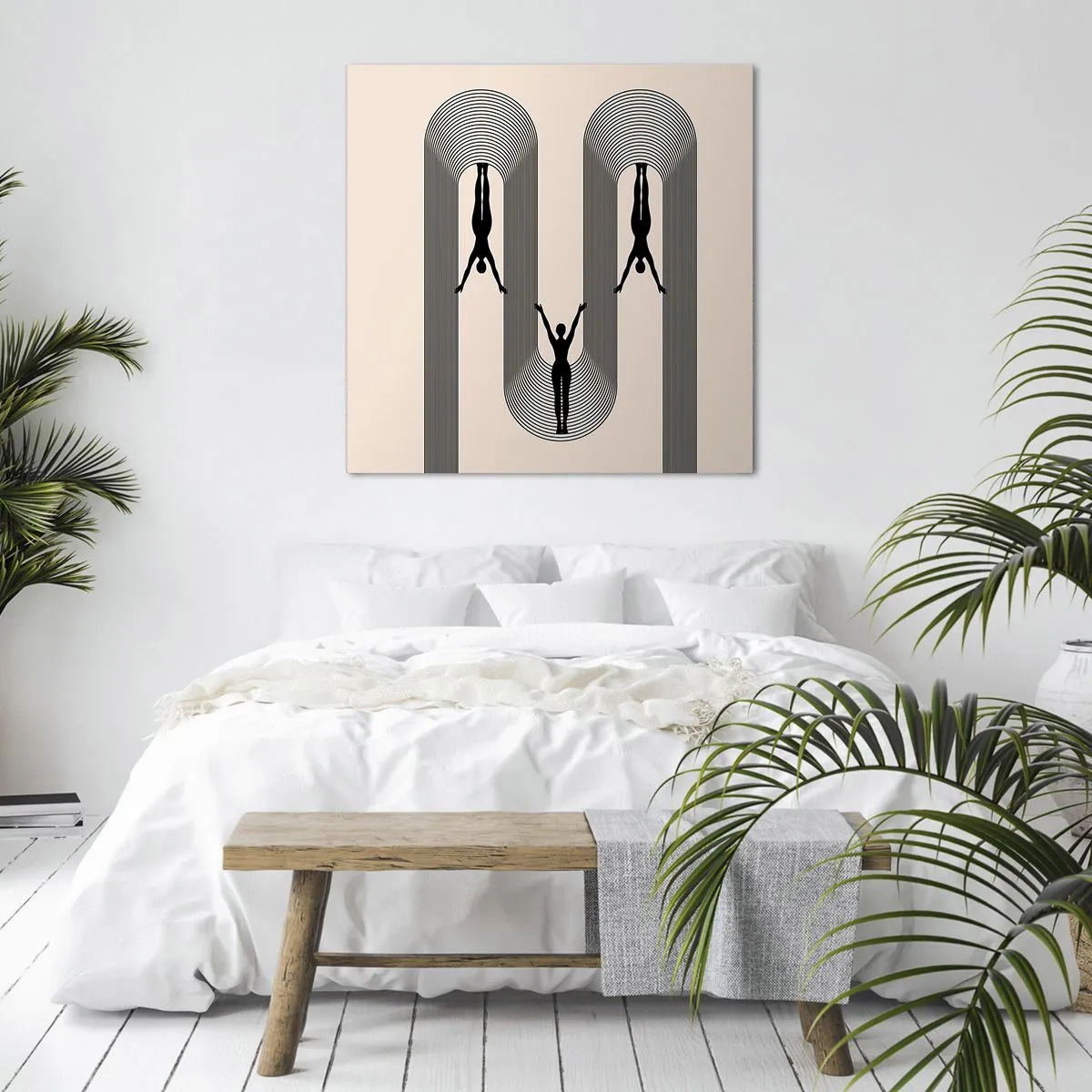 Cuadro sobre lienzo - Impresión de Imagen - Al revés, o no - 60x60 cm