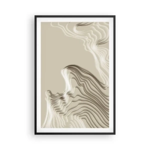 Póster en marco negro - Topografía del arte - 61x91 cm