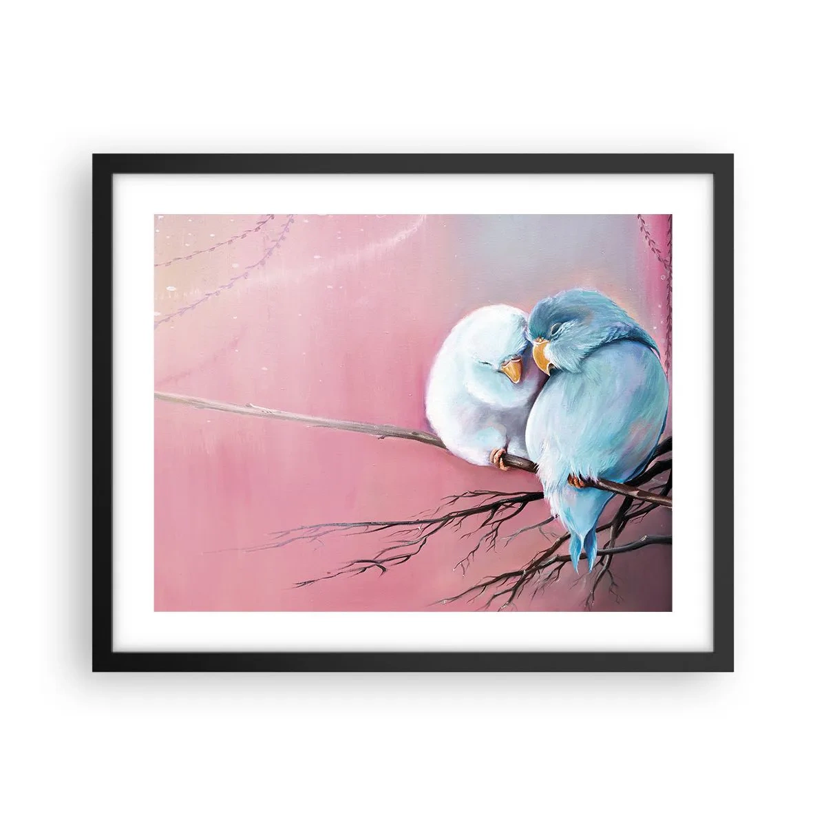 Póster en marco negro - Qué añadir aquí... - 50x40 cm