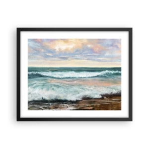 Póster en marco negro - Aquí suavizarás tu alma - 50x40 cm