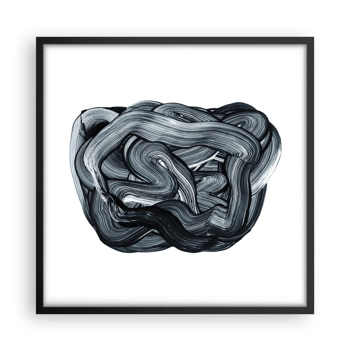 Póster en marco negro - No es tan sencillo - 50x50 cm