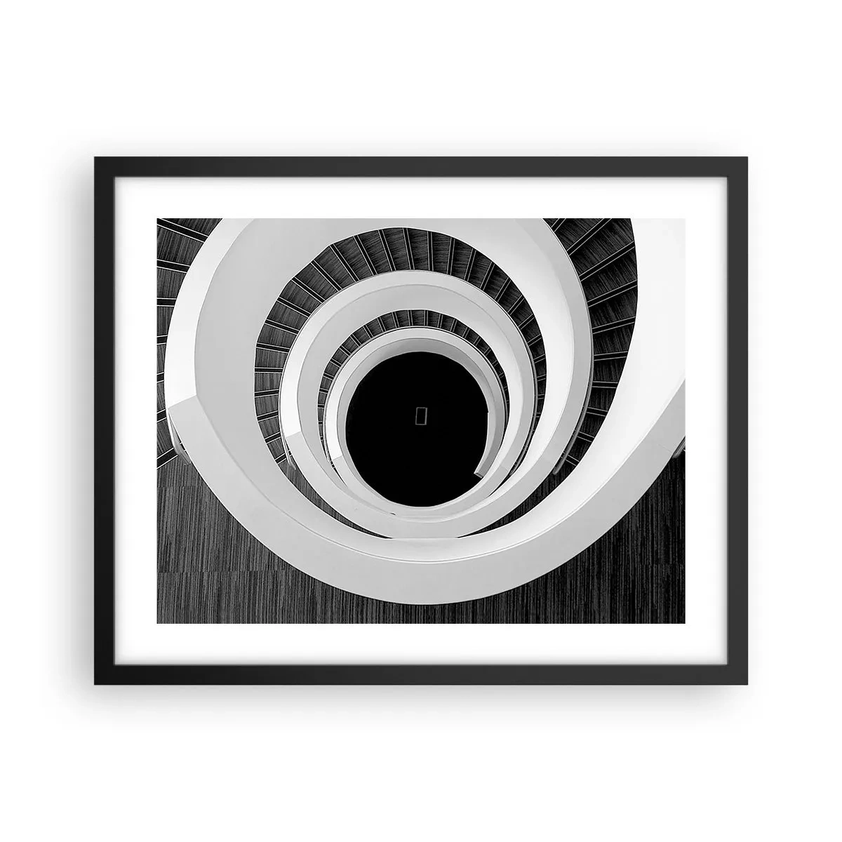 Póster en marco negro - Hacia el origen - 50x40 cm