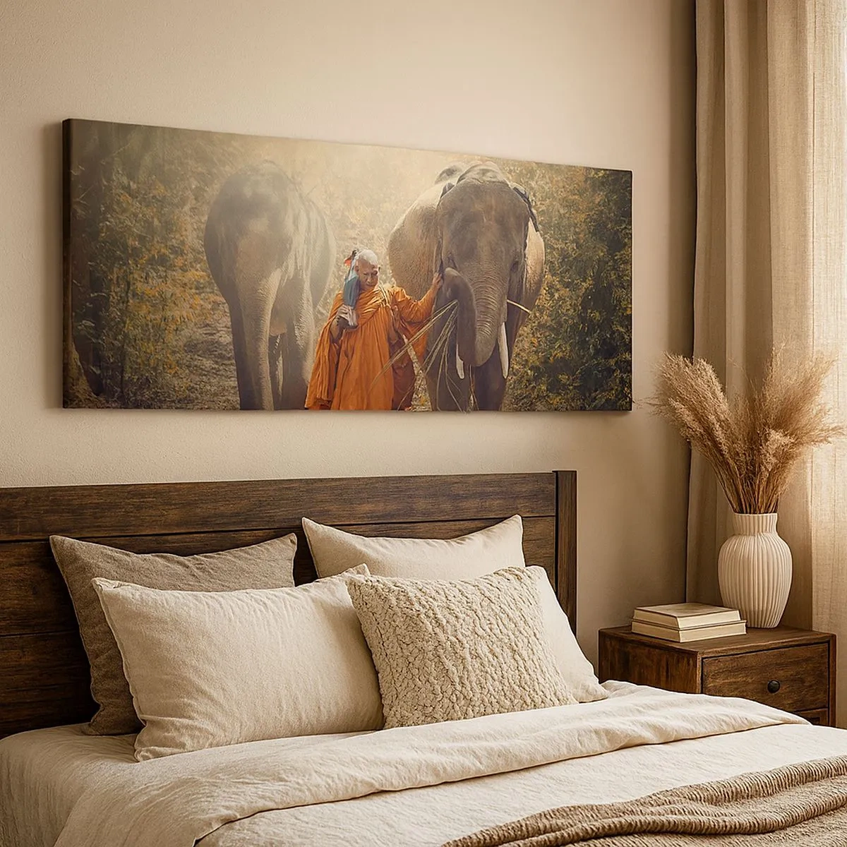 Cuadro sobre lienzo - Impresión de Imagen - Comprensión total - 100x40 cm