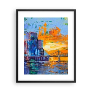 Póster en marco negro - Cultura y naturaleza - 40x50 cm